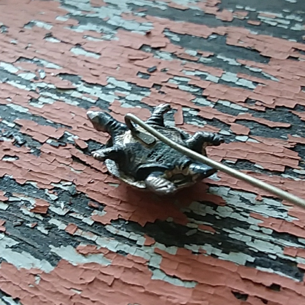 Sterling Turtle Pin - Picture 4 of 5